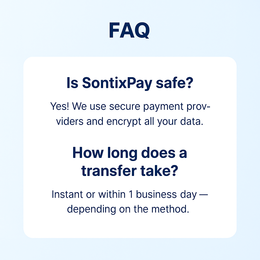 FAQ section